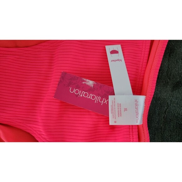 Ribbed Red String Triangle Bikini Bottoms Sz XL - Picture 4 of 4